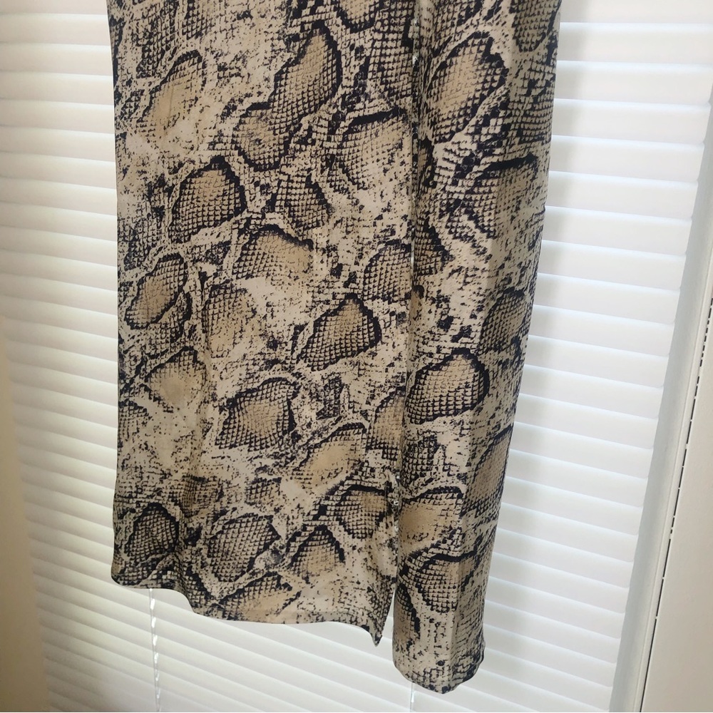 NWOT Snakeskin cowl dress - Picture 3 of 5